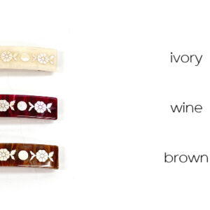 [hong] Barrette florale en nacre [Collection MU:DS] – Image 7