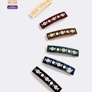 [hong] Barrette florale en nacre [Collection MU:DS]