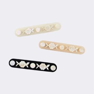 [hong] Barrette florale en nacre – Petit – Image 3