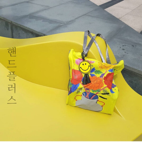 [hand+] Sac éco – Fleur MORAN coréen imprimé