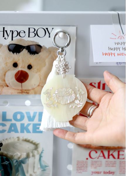 [hong] Porte-clés en nacre coréenne [Collection MU:DS]