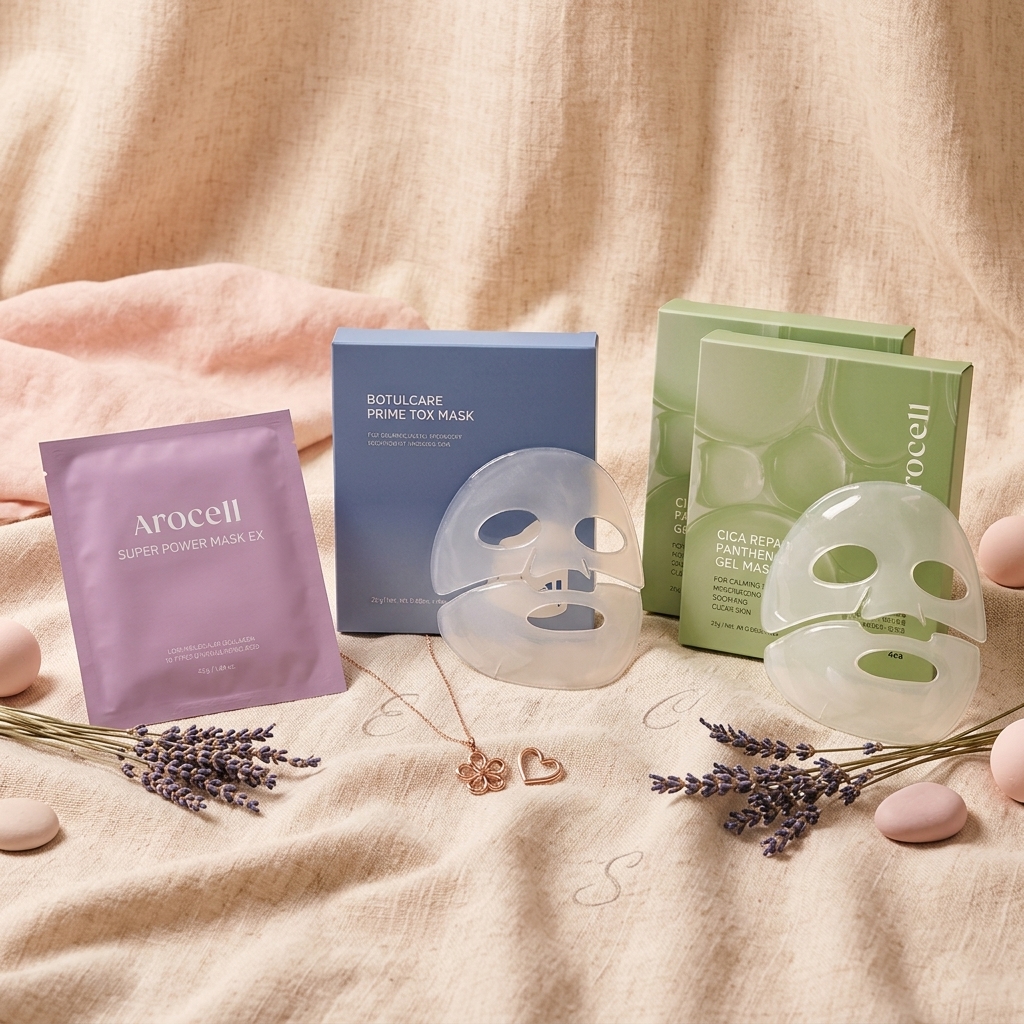 Coffret AROCELL Mère et Fille composé de quatre masques visage