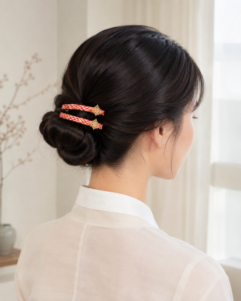 Set de 2 barrettes coréennes aux détails dorés — HUMHUM