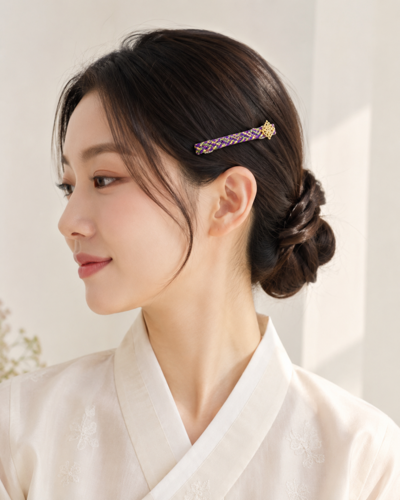 Set de 2 barrettes coréennes aux détails dorés — HUMHUM