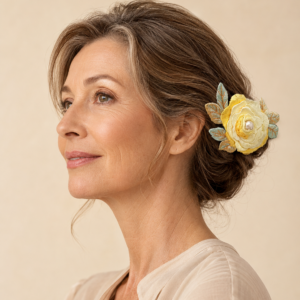 Barrette fleur brodée – Fleur ou bouquet — HUMHUM – Image 5
