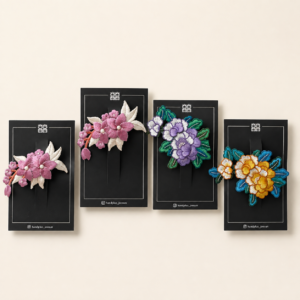 Barrette fleur brodée – Fleur ou bouquet — HUMHUM – Image 6